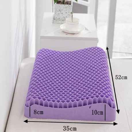 High-elasticity Purple Gel Honeycomb Pillow